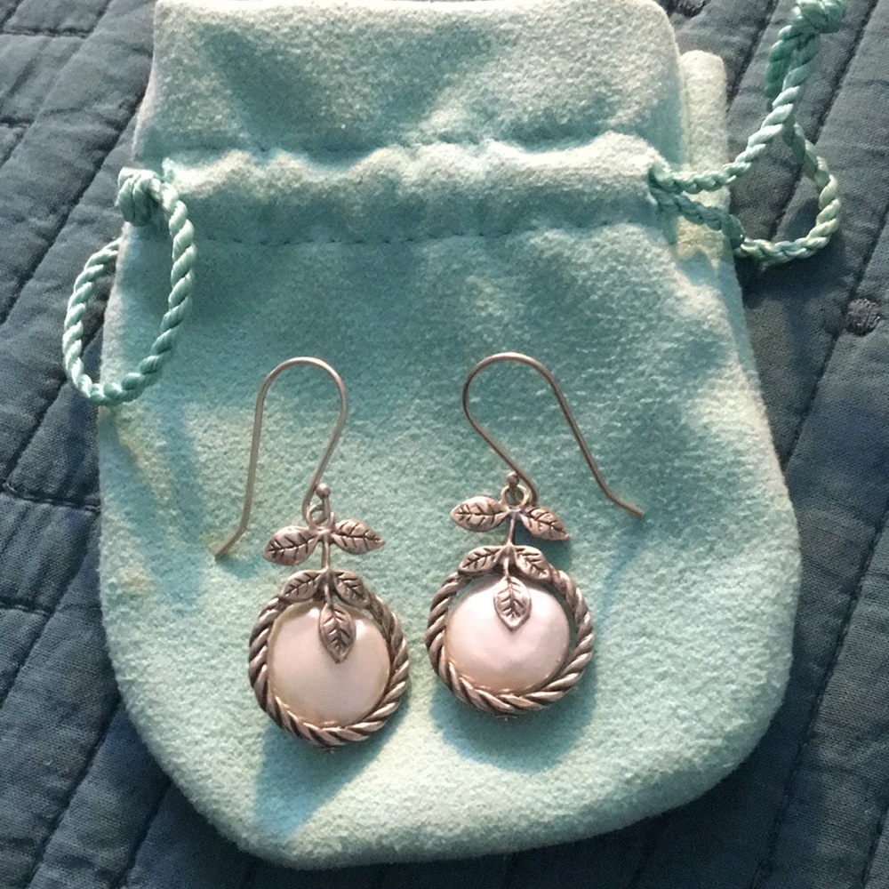 Beautiful Leaf Earrings 925 Silver